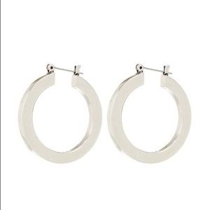 LUV AJ silver hoop earring fashion jewelry